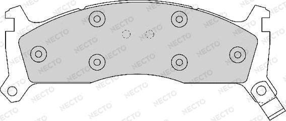 Necto FD6605A - Brake Pad Set, disc brake autospares.lv