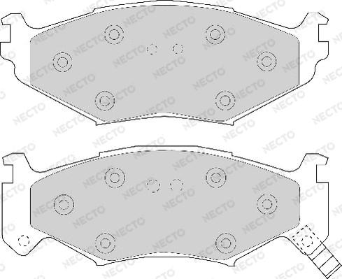 Necto FD6606A - Brake Pad Set, disc brake autospares.lv