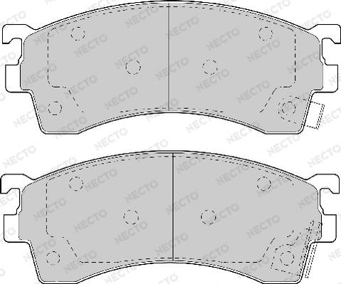 Necto FD6600A - Brake Pad Set, disc brake autospares.lv