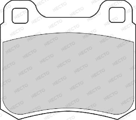 Necto FD6608A - Brake Pad Set, disc brake autospares.lv