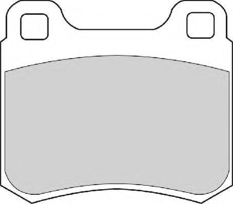 Necto FD6608N - Brake Pad Set, disc brake autospares.lv