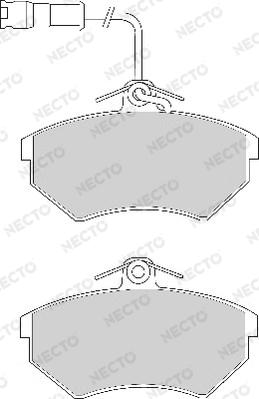 Necto FD6602A - Brake Pad Set, disc brake autospares.lv