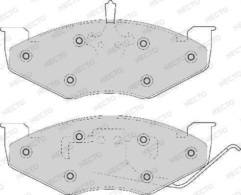 Necto FD6607A - Brake Pad Set, disc brake autospares.lv