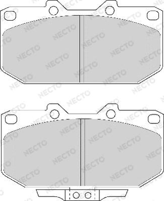 Necto FD6610A - Brake Pad Set, disc brake autospares.lv