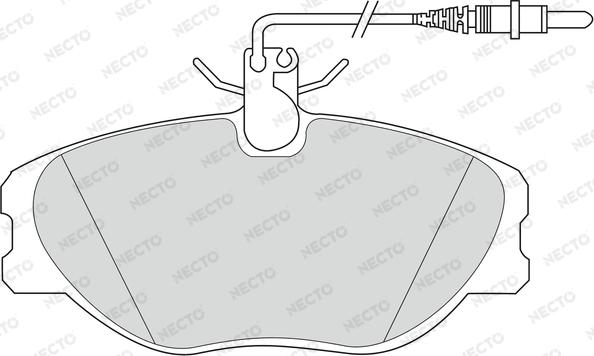 Necto FD6612V - Brake Pad Set, disc brake autospares.lv