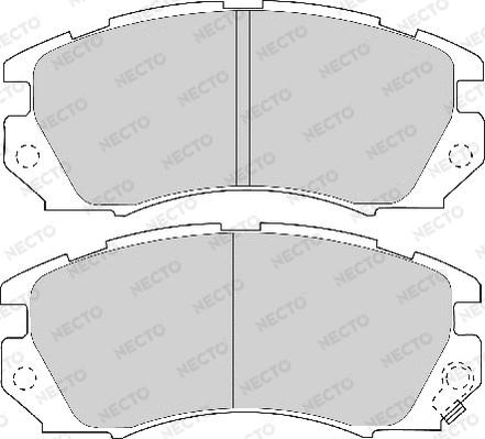 Necto FD6683A - Brake Pad Set, disc brake autospares.lv