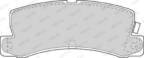 Necto FD6634A - Brake Pad Set, disc brake autospares.lv