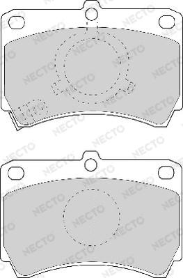 Necto FD6636A - Brake Pad Set, disc brake autospares.lv