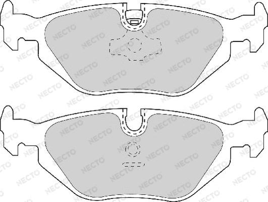 Necto FD6633A - Brake Pad Set, disc brake autospares.lv