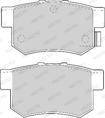 Necto FD6625A - Brake Pad Set, disc brake autospares.lv