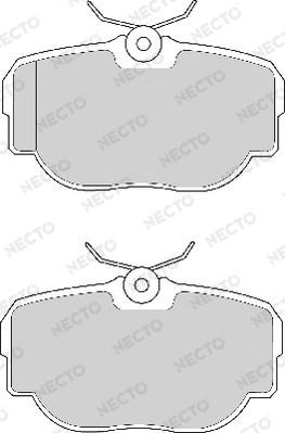 Necto FD6628A - Brake Pad Set, disc brake autospares.lv