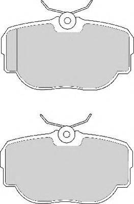 Necto FD6628N - Brake Pad Set, disc brake autospares.lv