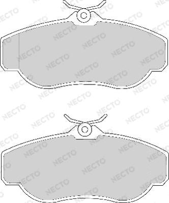 Necto FD6627A - Brake Pad Set, disc brake autospares.lv