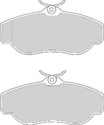 Necto FD6627N - Brake Pad Set, disc brake autospares.lv