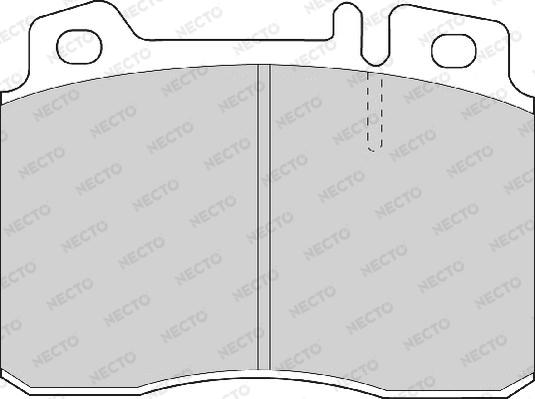 Necto FD6674A - Brake Pad Set, disc brake autospares.lv