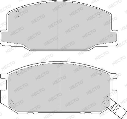 Necto FD6670A - Brake Pad Set, disc brake autospares.lv