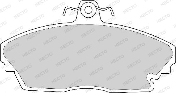 Necto FD6673A - Brake Pad Set, disc brake autospares.lv