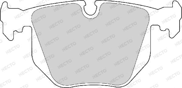 Necto FD6672A - Brake Pad Set, disc brake autospares.lv