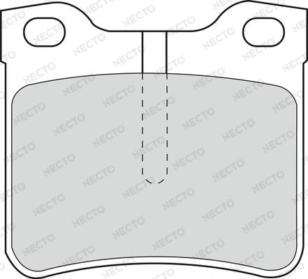 Necto FD6677V - Brake Pad Set, disc brake autospares.lv