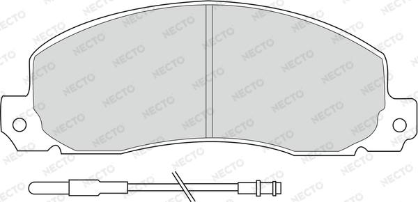 Necto FD6091V - Brake Pad Set, disc brake autospares.lv