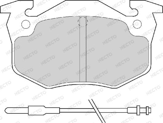 Necto FD6065A - Brake Pad Set, disc brake autospares.lv