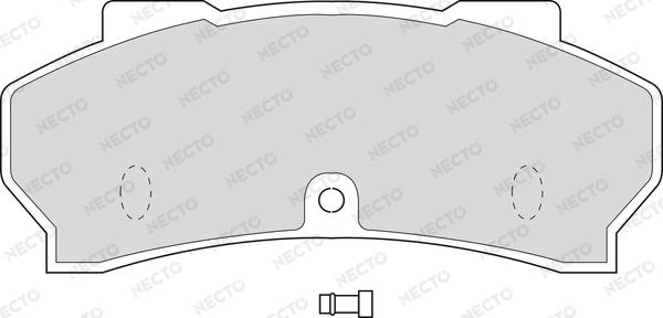 Necto FD6008V - Brake Pad Set, disc brake autospares.lv