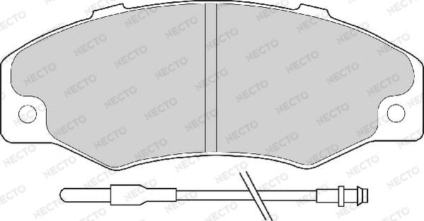 Necto FD6089A - Brake Pad Set, disc brake autospares.lv