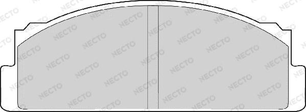Necto FD607A - Brake Pad Set, disc brake autospares.lv