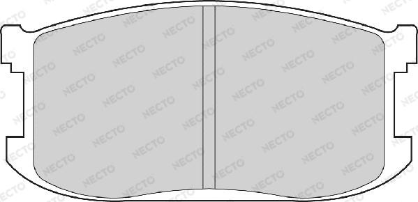 Necto FD6194A - Brake Pad Set, disc brake autospares.lv