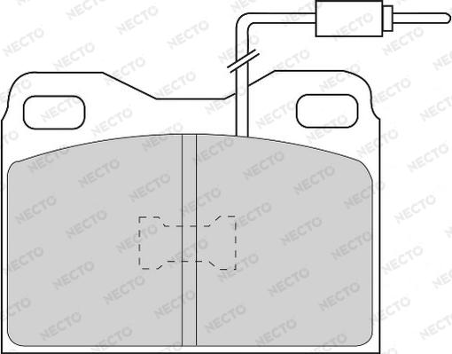 Necto FD6164A - Brake Pad Set, disc brake autospares.lv