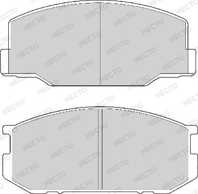 Necto FD6106A - Brake Pad Set, disc brake autospares.lv