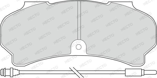 Necto FD6108V - Brake Pad Set, disc brake autospares.lv