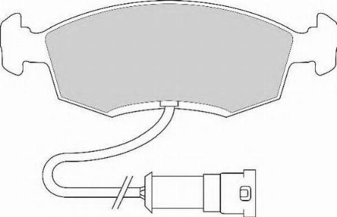 Necto FD6107N - Brake Pad Set, disc brake autospares.lv