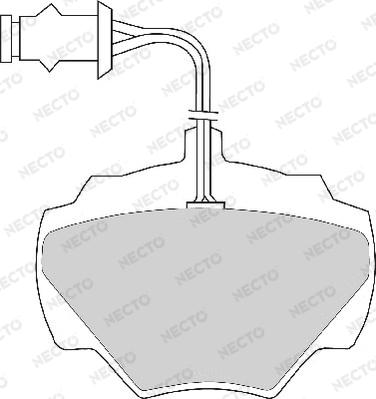 Necto FD6138A - Brake Pad Set, disc brake autospares.lv