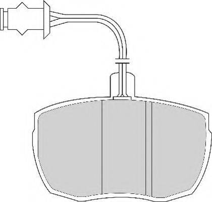 Necto FD6137N - Brake Pad Set, disc brake autospares.lv