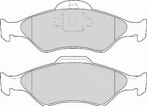 Necto FD6891N - Brake Pad Set, disc brake autospares.lv