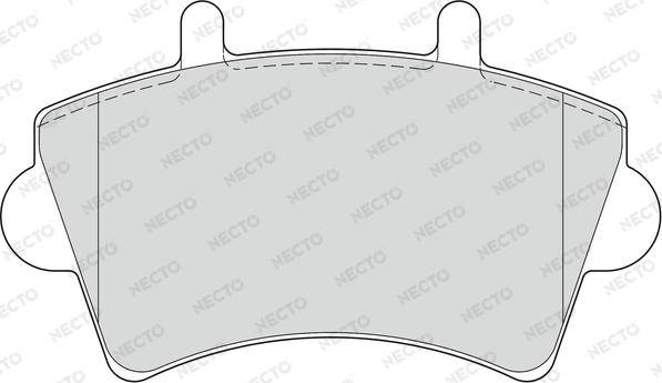 Necto FD6893V - Brake Pad Set, disc brake autospares.lv