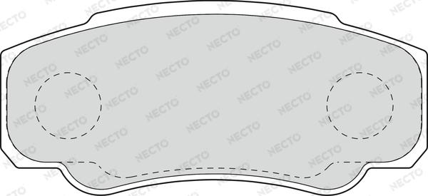 Necto FD6897V - Brake Pad Set, disc brake autospares.lv