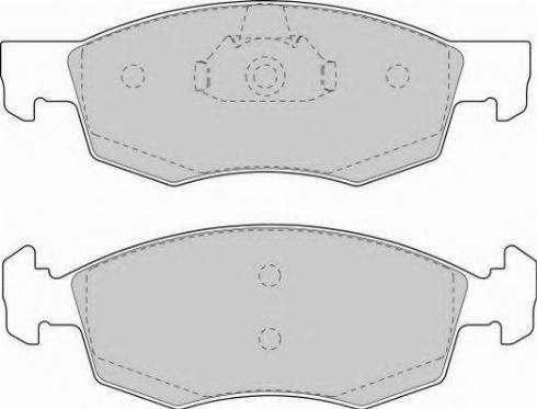 Necto FD6846N - Brake Pad Set, disc brake autospares.lv