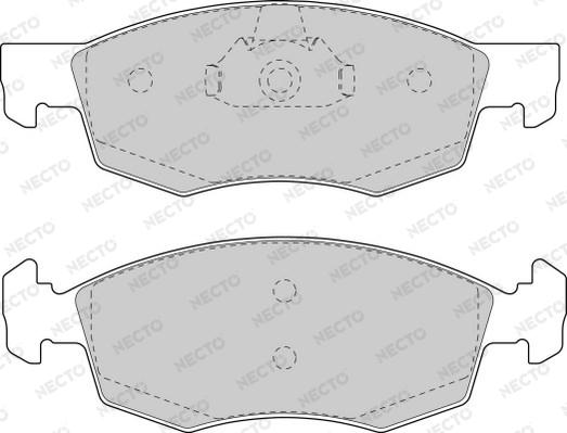 Necto FD6846A - Brake Pad Set, disc brake autospares.lv