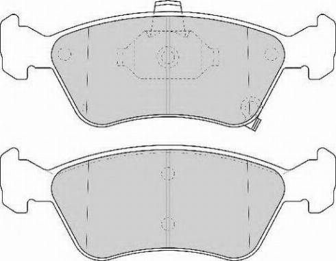 Necto FD6840N - Brake Pad Set, disc brake autospares.lv