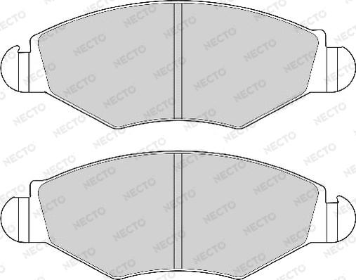 Necto FD6847A - Brake Pad Set, disc brake autospares.lv