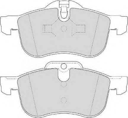 Necto FD6854N - Brake Pad Set, disc brake autospares.lv