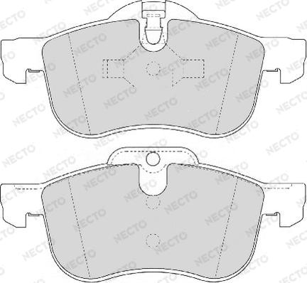 Necto FD6854A - Brake Pad Set, disc brake autospares.lv