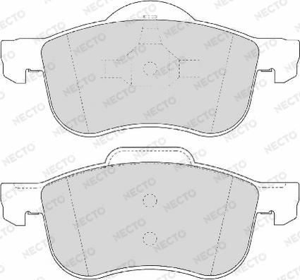 Necto FD6855A - Brake Pad Set, disc brake autospares.lv