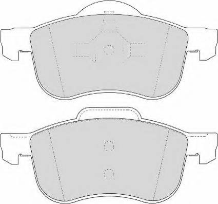 Necto FD6855N - Brake Pad Set, disc brake autospares.lv