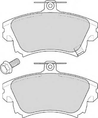 Necto FD6857N - Brake Pad Set, disc brake autospares.lv