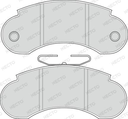 Necto FD685V - Brake Pad Set, disc brake autospares.lv