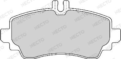 Necto FD6866A - Brake Pad Set, disc brake autospares.lv