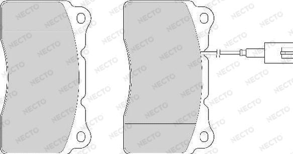 Necto FD6868A - Brake Pad Set, disc brake autospares.lv